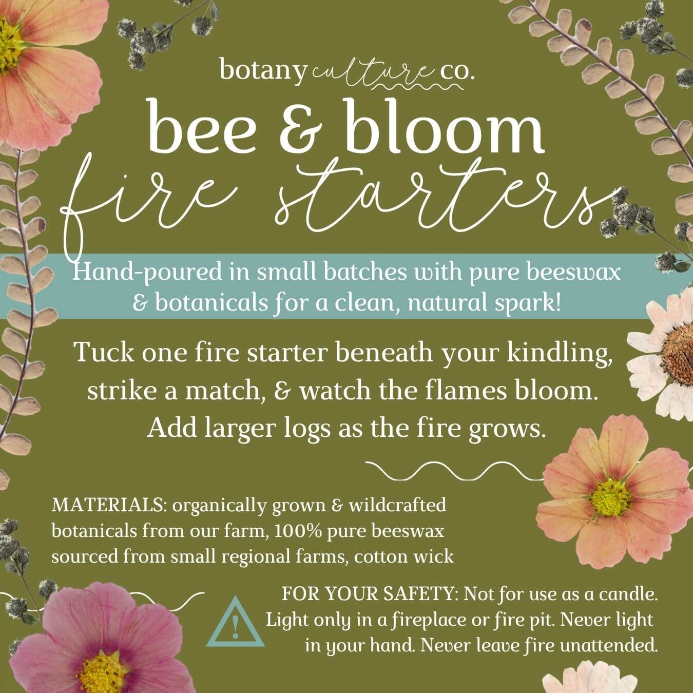 Floral Fire Starters | Set of 4