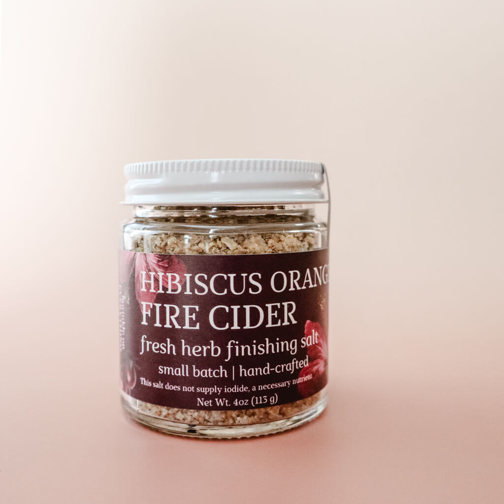 Hibiscus Orange Fire Cider Finishing Salt
