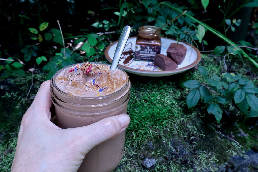 Frozen Hot Chocolate | Dairy-Free + Honey-Sweetened