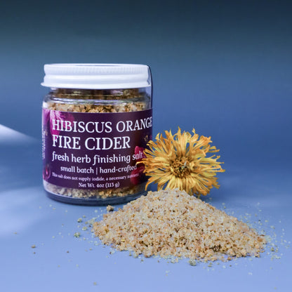 Hibiscus Orange Fire Cider Finishing Salt